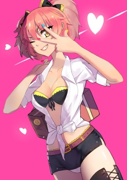 akira-europe:  bra cameltoe cleavage dress shirt jougasaki mika