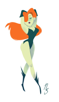 brokenlynx21:Poison Ivy.  A companion piece to my Harley Quinn