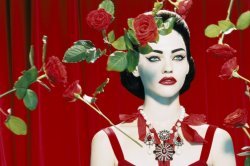 veroushka:  Sasha Pivovarova as Maria Callas “Diva”