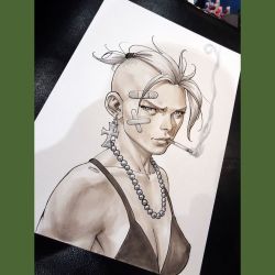 davidyardin:  My very first time drawing #TankGirl #APCCManila