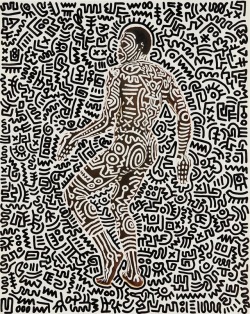 ohthentic:  immafuster: Keith Haring Untitled (Bill T. Jones),