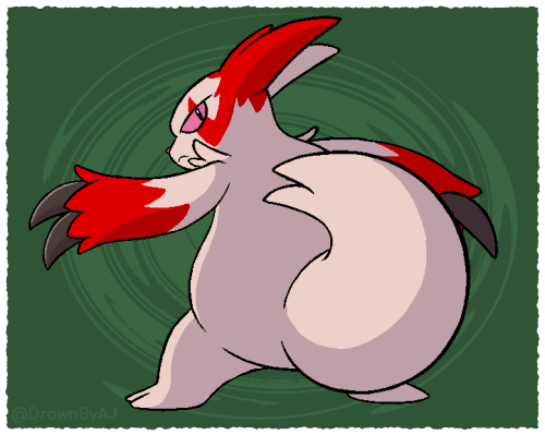 drawnbyaj:A wild Zangoose appeared!