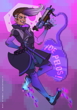 figgeryboo:Completed Sombra print!! Might make an online store