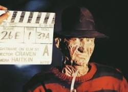 hellyeahhorrormovies:  Behind the scenes of A Nightmare On Elm