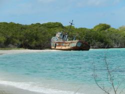 destroyed-and-abandoned:  Abandoned ship in Carriacou, Grenada