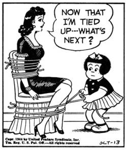 historyofbdsm:F/f bondage from the “Nancy” newspaper comic