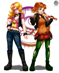 fallenwarriorrev-art:  Commission: “Punk Princesses from the