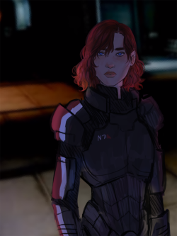 snerft:my shepard didnt get a chance to dye her hair black again