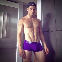 gallery-garconmodel: ‪Feeling the 💜 with @richard.r.funk