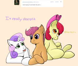 dashaloo:  Scotaloo: Yeah, I’m gone.  X3 Oh dear~