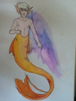 meow-more-like-mewow:  Merman Dirk :3 inspired by ikimaru’s