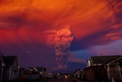 Alex Vidal Brecas - The Calbuco volcano in Chile erupted  for