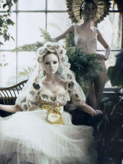 lamorbidezza:  Suvi Koponen and Lily Cole by Paolo Roversi for