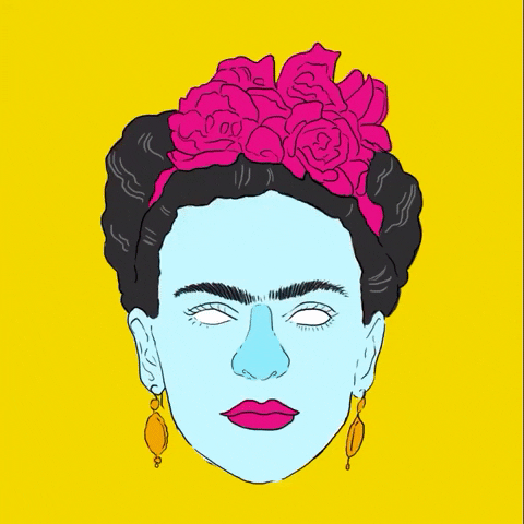 blondebrainpower:Frida Kahlo by Molehill