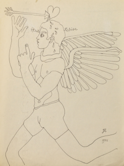 Jean Cocteau (French, 1889-1963), L’Ange Heurtebise, 1926.