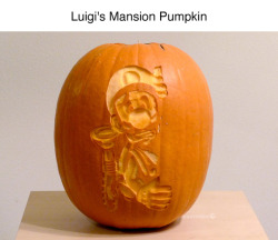 rwfan11:  tastefullyoffensive:  ‘Luigi’s Mansion’ Pumpkin