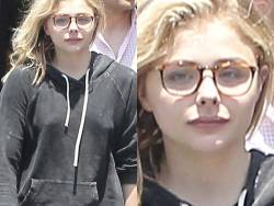 starprivate:  Chloe Moretz with hard tiny nipples and shitty eyes