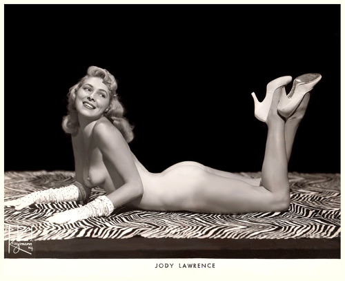 Jody Lawrence        aka. “The Little Red-Hot Riding Hood”.. Was also known as: “The Farmer’s Daughter”..  Not only due to her fresh-faced looks,— but because she grew up on a farm in Wilmington, Delaware.. She was a star athlete