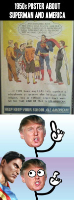 captain-hotstop:  Superman ain’t having none of your shit Trump.