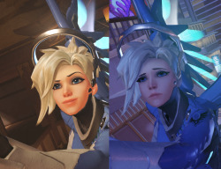 cutespacedragon:  Level 1 Mercy player vs Level 101 Mercy player