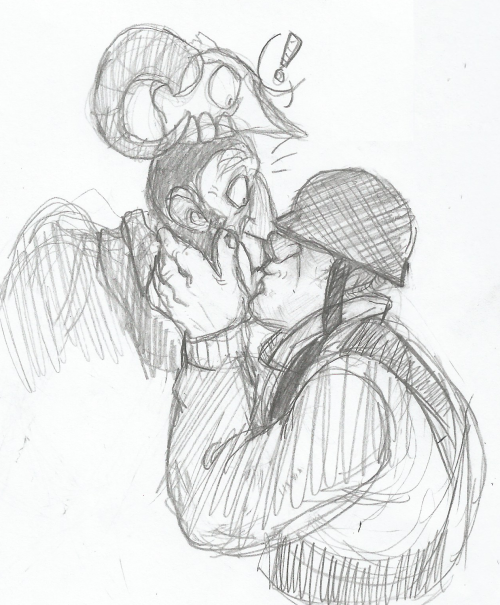 doctorsassysteinbutt:  sketchy  surprise smooch. 