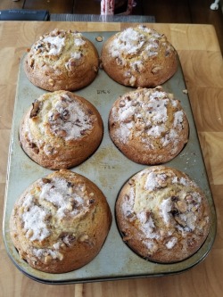 I made Buttermilk Spice Muffins for @celticknot65 this morning.