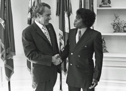 James Brown with President Richard Nixon in the White House