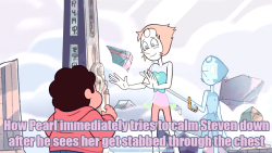 littlestevenuniversethings:  #27: How Pearl immediately tries