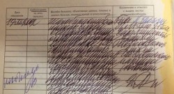 sweet-bitsy:  join-they-said:  Russian medical record written