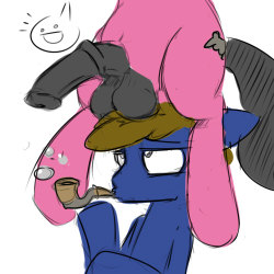  i-reblog-ponies: Art by http://greennpc.tumblr.com/A silly occurrence