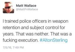 liberalsarecool:  Alton Sterling was executed by police on video.