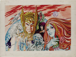 Original cover art by Gray Morrow for The Illustrated Roger Zelazny,