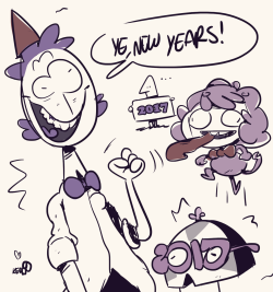 kerwinsartfreakshow:have a good year yay yeh!
