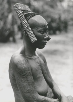 congo-mondele:  Bakutu Woman - Belgium Congo | Photographer C. Lamote - Ivy’s Albums, ca. 1940 