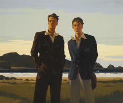 Jack Vettriano - On the Border, 1994 Oil on canvas (51 x 61cm)