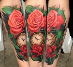 fuckyeahtattoos:  My forearm tattoo done by Micle Anderson at