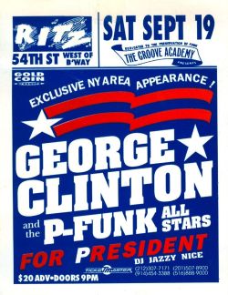 George Clinton & The P-Funk All Stars @ The Ritz - September