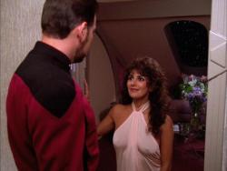 celebritysexytime:  Old school Marina Sirtis Star Trek - TNG