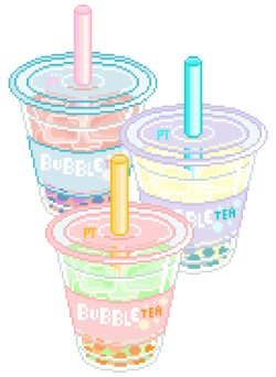 pretty-transparents:  bubble tea time  +｡･ﾟ  oﾟ    