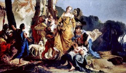 Giambattista Tiepolo (Venezia 1696 - Madrid 1770); Mosè salvato