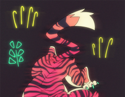 chocodile:  Neon tiger print that I might be selling at Furlandia!Here’s