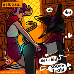 Patreon Pinup Sequence: After-Class Disaster!Delidah and a classmate