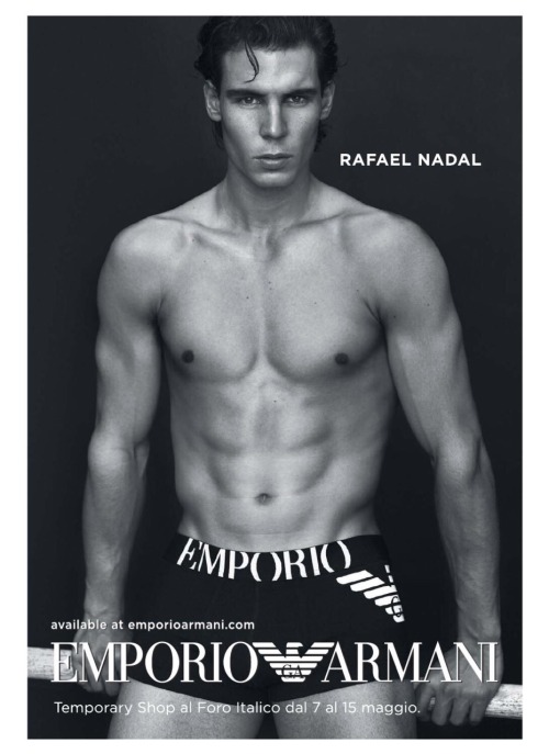 Rafa Nadal for Armani Follow: http://imrockhard4u.tumblr.com