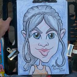 Ready for caricatures at Dairy Delight! #caricature #art #drawing