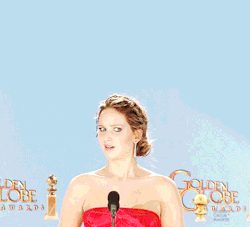 10tripledeuce:  Jennifer Lawrence’s reactions to being told
