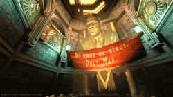 horvival:  HV. “No gods or kings. Only Man.”  BioShock Remastered