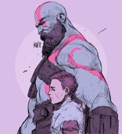 maganaworks:I want to play the new God of War! Little color test