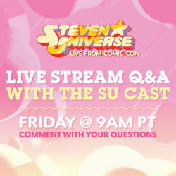 cartoonnetwork:Stay tuned tomorrow at 9am PT for a special livestream