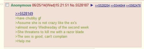 thatanonfromd:  /d/ have a chubby gf  tfwnofgf