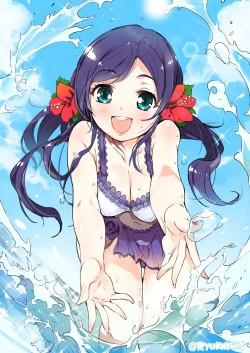 zan66:  bikini love live! naitou ryuu swimsuits toujou nozomi